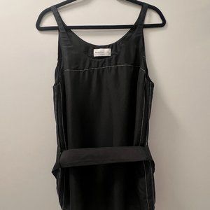 Rare, limited edition Aritzia Babaton 1-01 belted 100% silk tank, size L